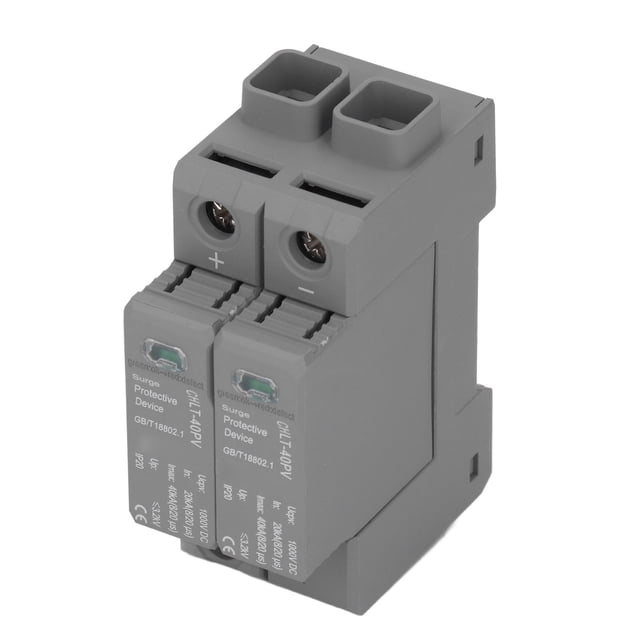 Dispositivo de protección contra sobretensiones 2P para pararrayos de tensión fotovoltaica de 20 a 40 KA, 1000 V CC