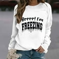 thumbnail image 2 of Cmfcve Women's Sweatshirt Letter Print Long Sleeve Graphic Tops Crew Neck Loose Gym Pullover, 2 of 4