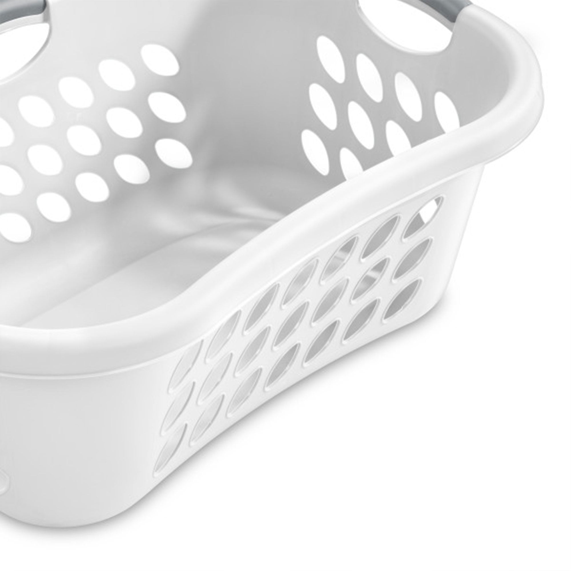Sterilite Ultra HipHold 1.25 Bushel Plastic Clothes Laundry Basket, 12 Pack