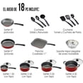 thumbnail image 2 of Batería de Cocina Tramontina Primaware 18 piezas  Roja, 2 of 4