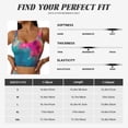 thumbnail image 6 of Lsque Colorful Lightbulb Abstract Printed Women'S Sports Bra, Compression, Moisture Wicking, High-Impact Sports Bra For Women,Supportive sports bra-Large, 6 of 9