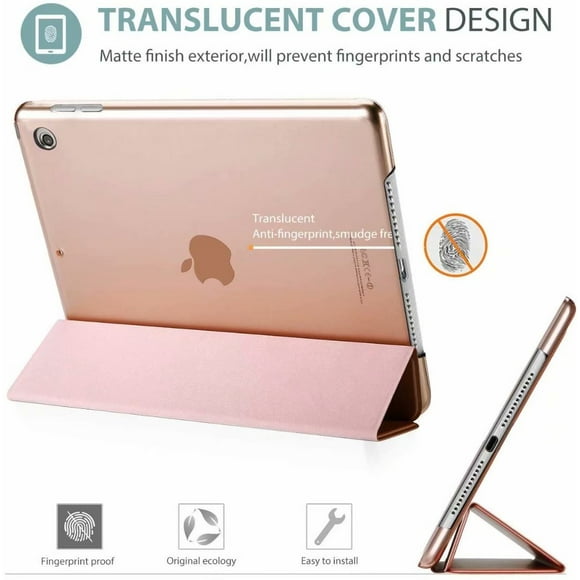 Étui iPad 10.2 Étui iPad 7e Génération, Étui Rigide Mince avec Support Protecteur Intelligent pour iPad 7e Génération (A2197 A2198 A2200)