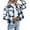 Z-gw19, variant on Flannels for Women Cropped Shacket Jacket Fashion Plaid Button Down Shirt 2025 Fall Coat Tops