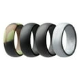thumbnail image 1 of Juego de 4 piezas de 8 mm de ancho, caucho flexible, silicona, boda, anillo de , banda, regalos deportivos Yuyangstore Banda del anillo del dedo del silicón, 1 of 8