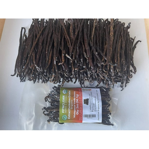 2oz Madagascar Organic Vanilla Beans Extract Exclusive Grade B