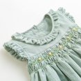 thumbnail image 4 of Vestido Simplee para niñas con estampado floral de verano fruncido, 4 of 7