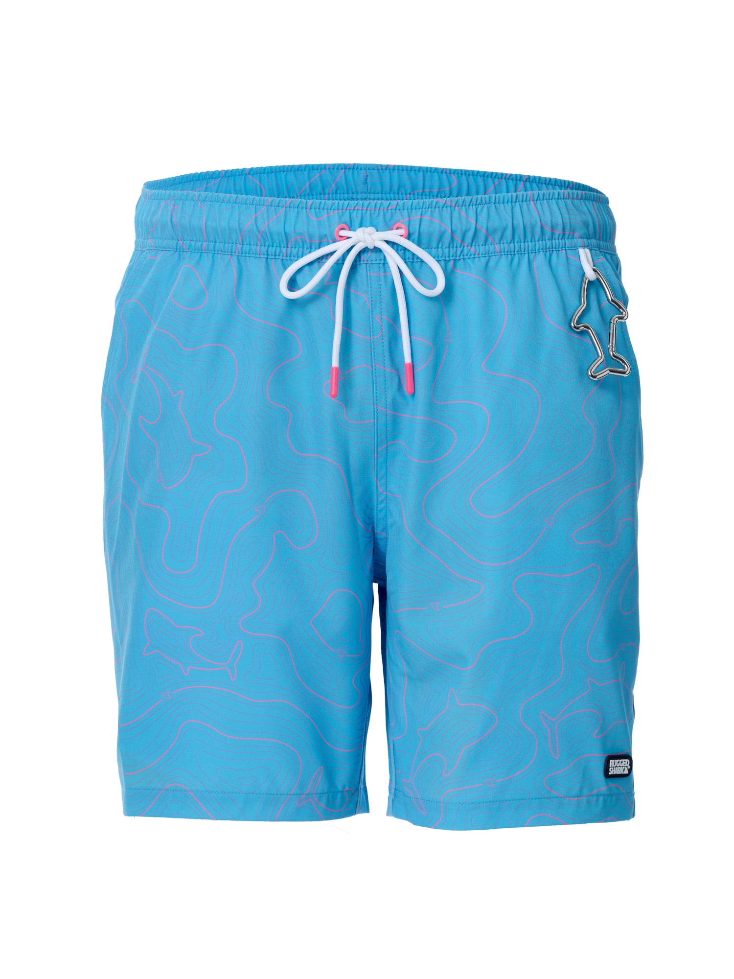 Rugged Shark Mens & Big Mens Swim Trunks, 7" Inseam, Sizes S-3XL