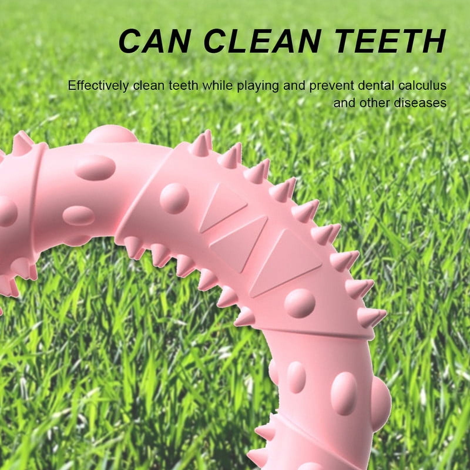 MZHICH 2 Pcs Circle Rubber Puppy Teething Toy for Small Medium Dogs