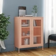 thumbnail image 1 of vidaXL Armoire de Rangement Rose 80x35x101,5 cm Acier, 1 of 5