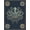 Navy Blue, Pattern 9, variant on ODIKA Octopus Animals Nautical Tentacle Vintage Creature Motif Navy Flowing Dynamic Stain Resistant Low Profile for Dorm Room, Small Living Apartment