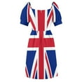thumbnail image 5 of Union Jack Sleeveless Dress evening dresses luxury 2024 Woman fashion Dress vintage, 5 of 6