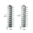 thumbnail image 5 of 10-Shelf Hanging Closet Organizers and Storage Anti Fall Out Design Hanging Clothes Organizer for Clothing, Sweaters, Di, 5 of 20