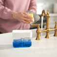 thumbnail image 7 of S&T INC. Dish Soap Dispenser and Sponge Holder for Kitchen Sink with Enhanced Features, Sponge Included, 13 Ounces, Matte White, 7 of 7
