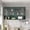 Dark Green, variant on 39.37"Retro 4 Door Wall-mounted Cabinet, Featuring Two Layers of Storage Space and An Open Hook Rack Space,Suitable for Bathrooms, Kitchens, Dining Rooms,Natural