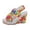 Multicolour4, variant on Women's Espadrille Wedge Sandals Rainbow Pattern Ankle Strap Open Toe Platform High Heel Sandals Dress Shoes