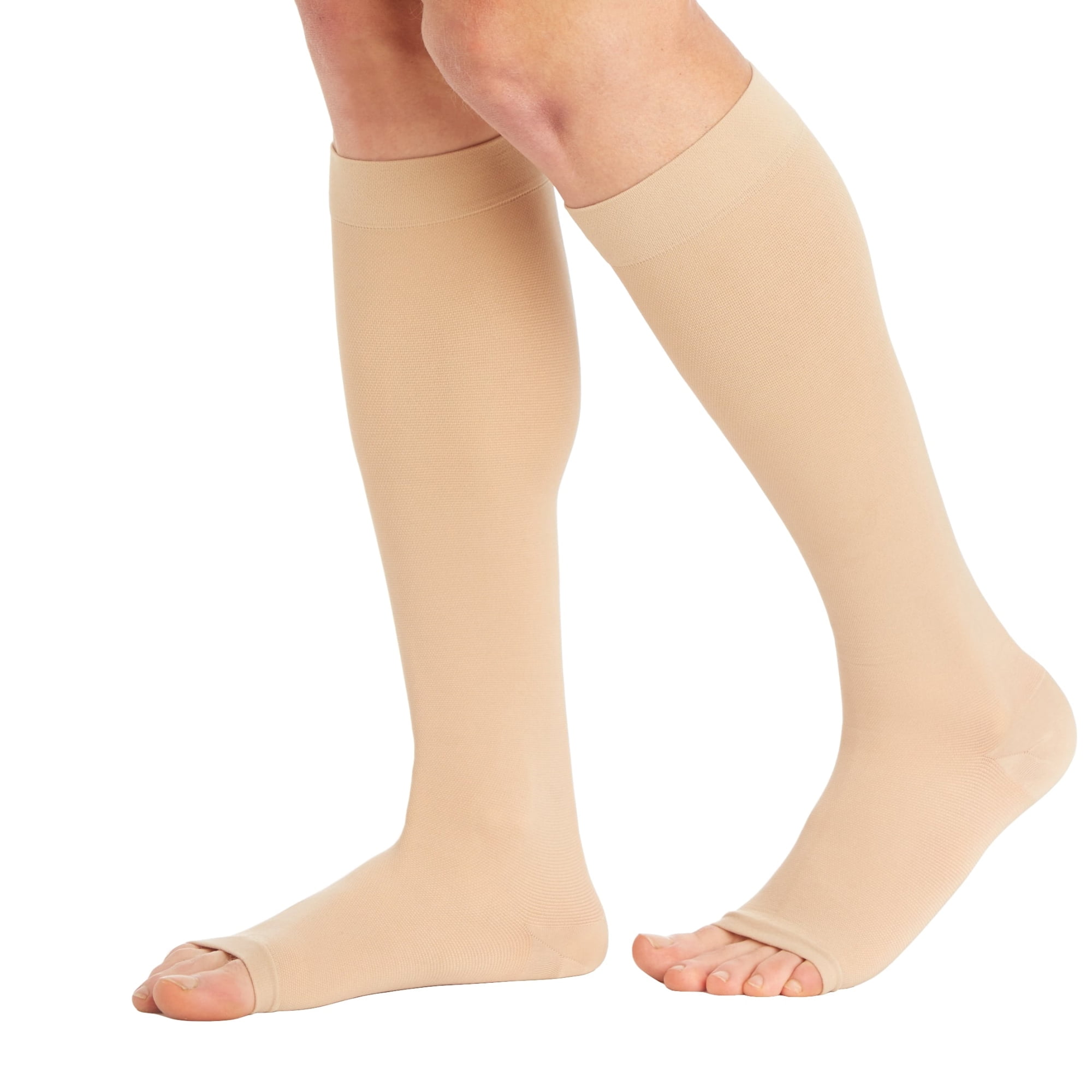Mojo Compression Socks 20-30 Made with Coolmax and Soft Easy to get on Materials Medical Graduated Support Socks for Men and Woman Compression Stockings with Cushioned Foot and Heel 