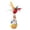 B, variant on Natural Cat Toy, Weeble Wobble Tumbler Toy for Indoor Cats & Small Dogs, Self-Righting Interactive Toy with Colorful Feathers