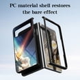 thumbnail image 4 of Compatible with Google Pixel Fold Case,Cute Starry Sky Patterned  Fashionable Tempered Glass Back with Soft Silicone Bumper Lightweight Protective Phone Case,Colorful, 4 of 7