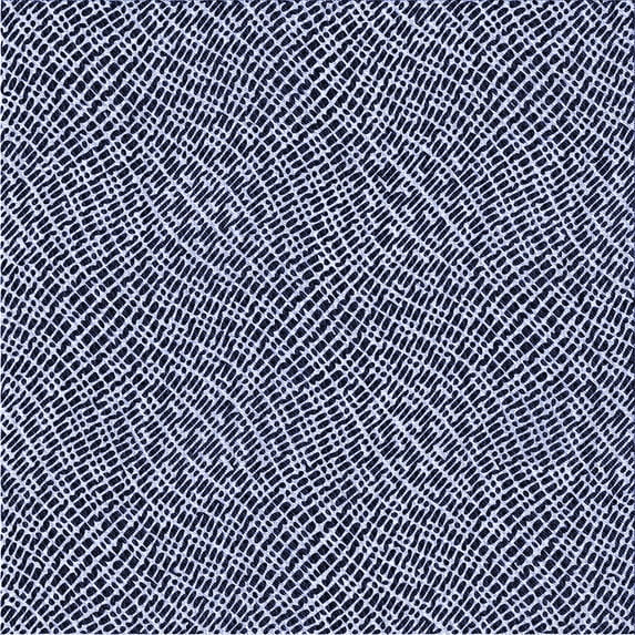 Ahgly Company Indoor Square Patterned Night Blue Area Rugs, 7' Square