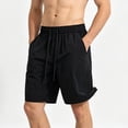 thumbnail image 4 of Wovilon Men's Quick Dry Running Shorts with Drawstring Waist and Pockets, Lightweight Breathable Athletic Gym Shorts for Summer Workout, Sports, and Daily Wear, 4 of 5