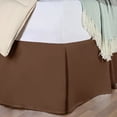 thumbnail image 1 of 300 Thread Count Premium Luxury Lightweight Breathable Egyptian Cotton Solid Bed Skirt, 1-Piece Individual Bed Skirt by Blue Nile Mills - Twin, Mocha, 1 of 3