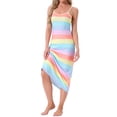 thumbnail image 2 of INSPIRAR CHIC Vestidos de Noche para Mujeres Sin Mangas con Tirantes Espagueti Cuello Redondo Vestido de Dormir Primavera Verano S Lluvias, 2 of 6