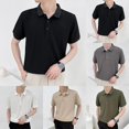 thumbnail image 3 of T-Shirt à Manches Courtes Texturé Rayé d'Été pour Hommes Mode Décontractée, 3 of 8