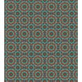 thumbnail image 2 of Ambesonne Orange Mandala Duvet Cover Sets, Folk Summer Colors, 2-Twin, Vermilion Sea Blue and Teal, 2 of 3
