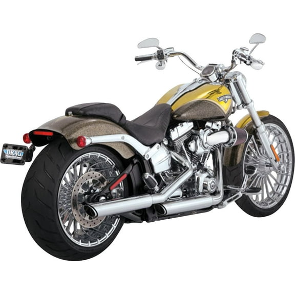 Vance & Hines Twin Slash 3" Chrome Slip-On Mufflers (16335)