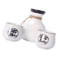 thumbnail image 2 of FELTECHELECTR 1 juego de elegante juego de copas de vino y sake de cerámica, elegante juego de vino de estilo japonés, 2 of 4