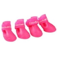 thumbnail image 4 of SANAG PetHome 4PCS/Set Dog Puppy Shoes PU Waterproof Pet Rain Boots Anti-Slip Skidproof Elastic Protective Pet Shoes, 4 of 5
