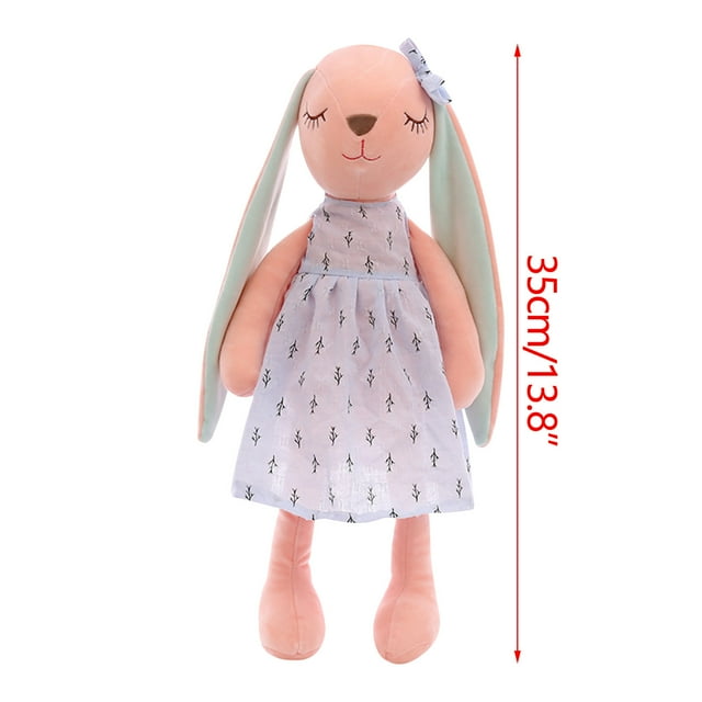 Birdeem Creative Rabbit Doll Plush Toy Ornament Cute Rabbit Plush Toy Pillows Long Ears Rabbit Girl Doll Gift for Children
