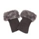 thumbnail image 1 of Funda para botas de lana tejida, cálida, con vuelta, para calcetines de piel sintética, para cubrir los pies de pierna corta, 1 of 5