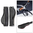 thumbnail image 4 of LOVIVER 2pc Bike Handlebar Grips Retro PU Leather Lockable Handlebar Grips Crackle, 4 of 8