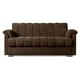 thumbnail image 2 of Sofá Cama de Velvet Chocolate Makora Modelo Mercury Varias Posiciones, 2 of 7