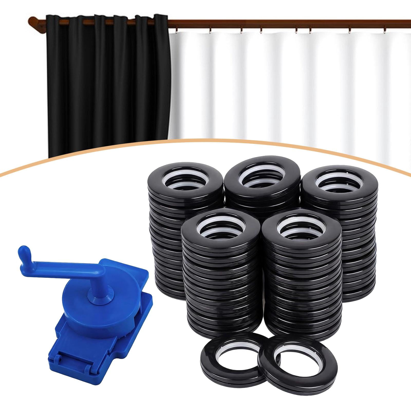 Axioma Polypropylene Rotary Curtain Grommet with Roman , Manual, , 50-pack Grommets for black