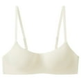 thumbnail image 1 of Brasier Tipo de Ropa Interior sin Costuras para Mujer, Sujetador Push up Fino de Media Copa, con Aros Brillantes y Tubo. Mediana, 1 of 2