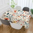 thumbnail image 2 of Yayeee Tablecloths 60" x 90" Rectangle Wrinkle Resistant Party Table Cover, Beige Whimsical Leaves, 2 of 8