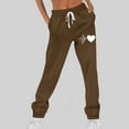 thumbnail image 4 of Funicet Pantalon d'Hiver Imprimé pour Femmes, Taille Élastique avec Sangle, Long, 4 of 4