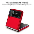thumbnail image 3 of Nalacover for Samsung Galaxy Z Flip 3 5G, Folding of Three-Dimensional Support Kickstand Hard PC Back Shockproof Bumper Protective Luxury Silicone Phone Cover For Samsung Galaxy Z Flip 3 5G, Red, 3 of 10
