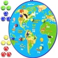 thumbnail image 1 of Tablero de dardos BootAA 29 grande para niños con 12 bolas adhesivas, 1 of 8
