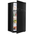 thumbnail image 3 of Barara King Fridge Freezer, Refrigerator,2 Doors Cold-rolled Sheet Compact Refrigerator-Black, 3 of 5