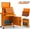 Orange, variant on Tool Box on Wheels, 2-IN-1 5-Drawer Rolling Tool Chest Garage Organizer with Wheels Lockable, Metal Tool Cabinet W/Detachable Top Box, Black