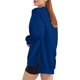 thumbnail image 4 of ICHUANYI Clearance Women Casual Full Sleeve Round Neck Tops Loose Blouse Print Graphic Sweatshirt(Blue, M) ICHUANYI WER2023081514425, 4 of 7