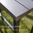 thumbnail image 3 of Vicllax Patio Rectangle Bar Table Metal Modern Style for Porch Garden (45.3"Lx13.8"Wx37.4"H), 3 of 6