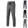 thumbnail image 4 of Mens Athletic Pants Lightweight Dry Jogging Running Hiking Workout Pants Outdoor Sports Workout Sweatpants with Pockets Purple S, 4 of 4