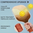 thumbnail image 4 of Pickleball Paddles Set Of 1, Fiberglass Surface, West & Cowboy Print, 1 Paddle, 2 Balls & Bag, 4 of 5