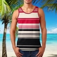 thumbnail image 2 of HCNTES Lightweight Tank Tops for Men Classic Ribbed Cotton Muscle shirts Beach Tops Running Vest(Red,4XL), 2 of 5
