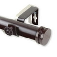 thumbnail image 2 of Rod Desyne Bun 1" Curtain Rod - Mahogany, 2 of 2