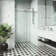thumbnail image 4 of Vigo Vg6044cl6076 Elan Cass 76" High X 60" Wide Sliding Frameless Shower Door - Stainless, 4 of 7